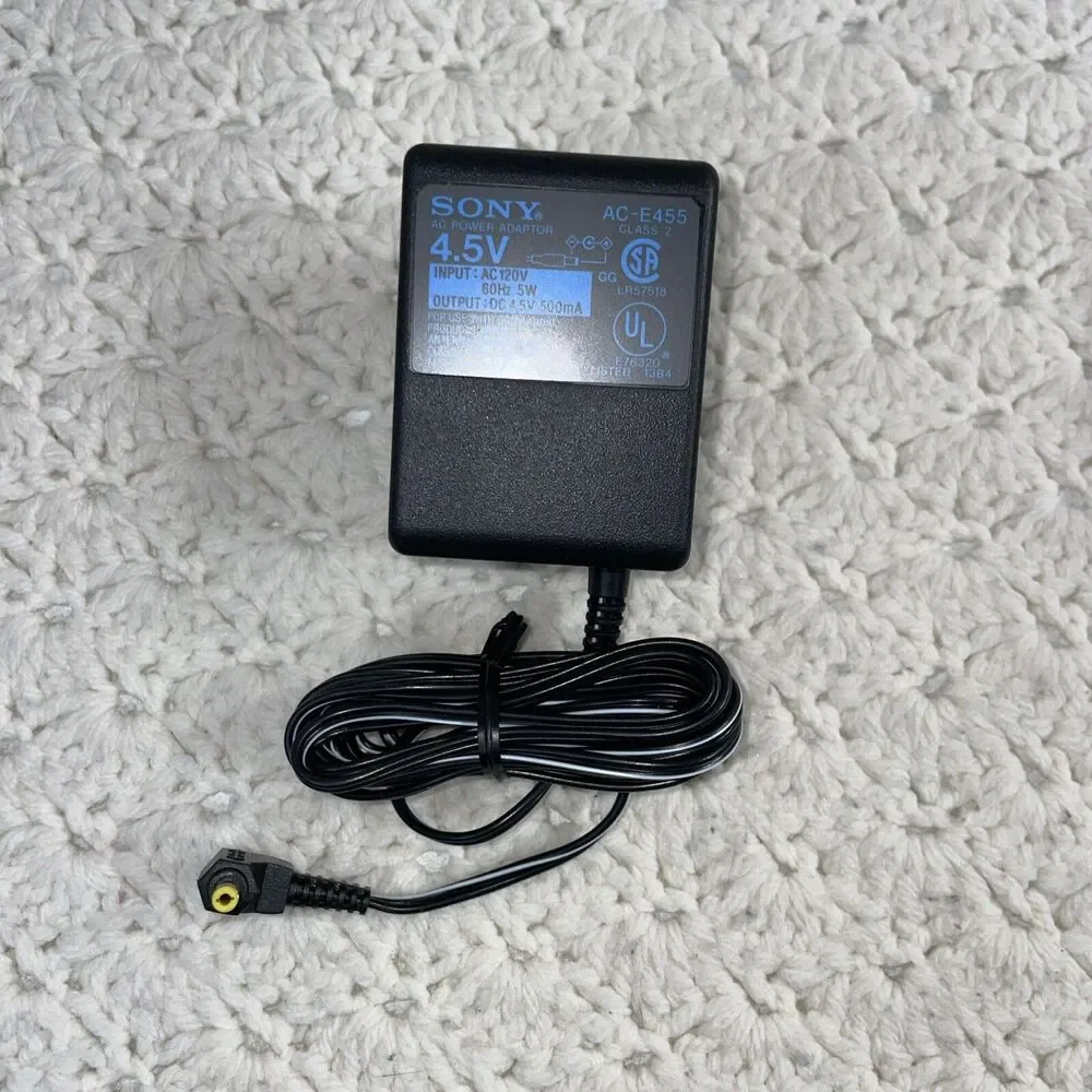 Genuine Sony AC-ES455 AC Adapter Power Supply AC 120V DC 4.5V Walkman Discman